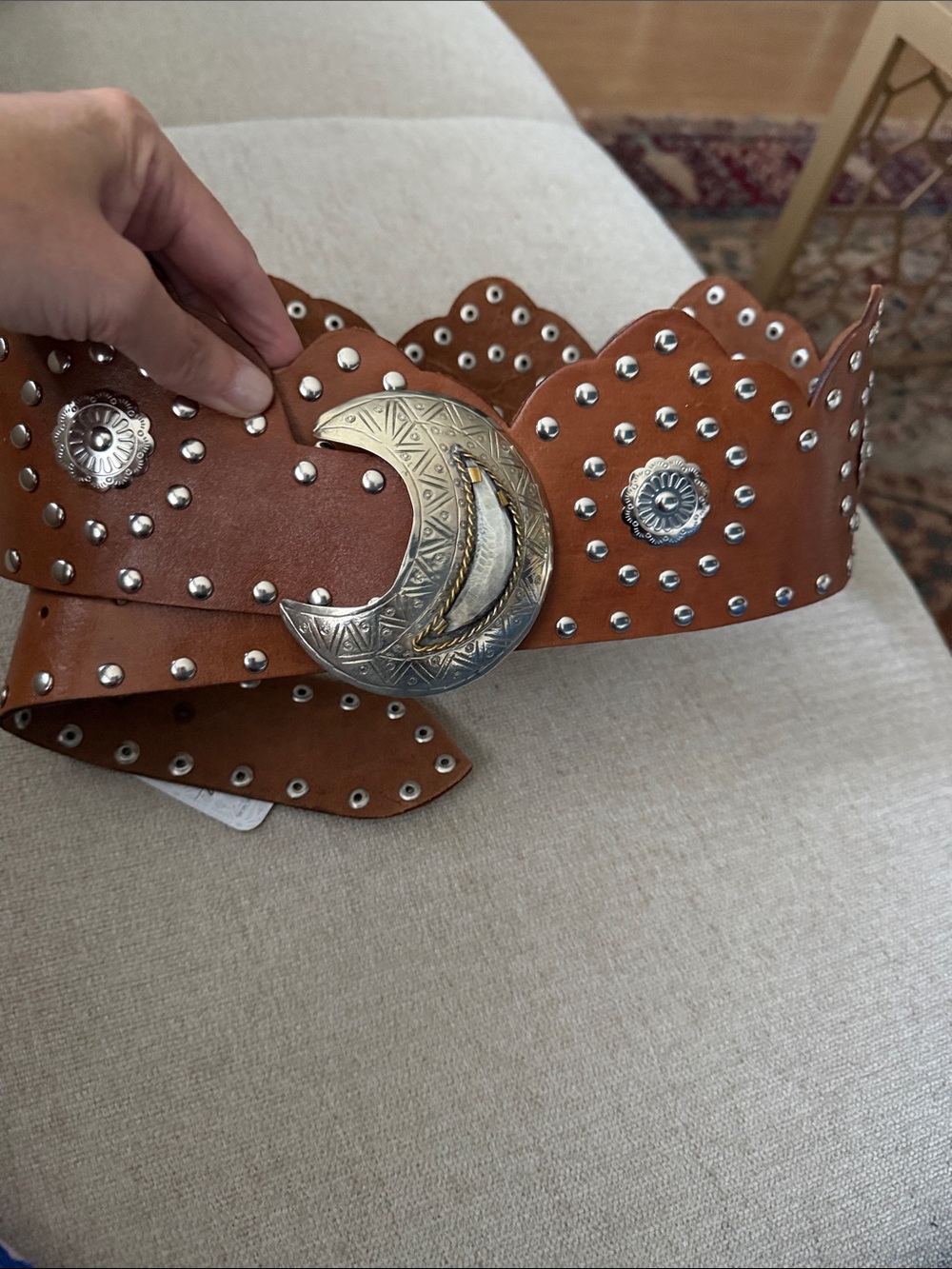 Free People Full Moon Fever Belt- Cognac - Picture 3 of 5